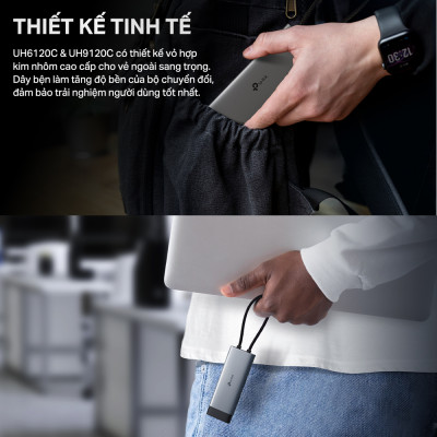 Bộ Chuyển Đổi HUB USB Type C TP-Link UH5020C /  UH7020C HUB kết nối nhiều cổng cho PC/Laptop - Hàng chính hãng