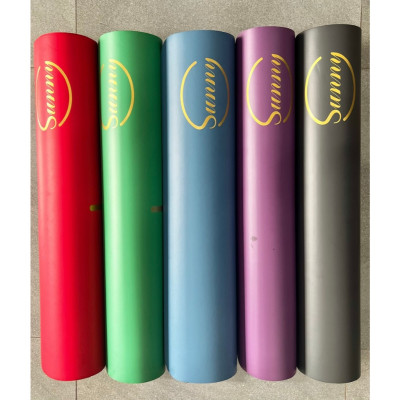 Thảm Yoga Chống Trượt Cao Su PU Định Tuyến SUNNY Tặng Kèm Túi Đựng - Thảm Tập Yoga Siêu Bám Tay