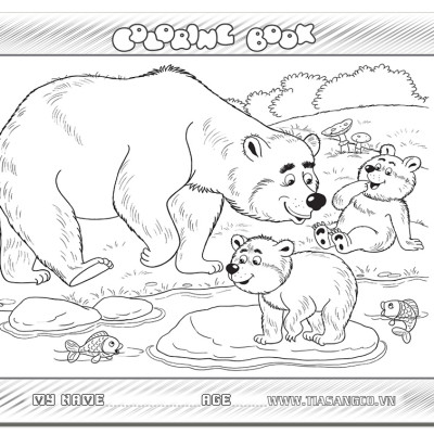 Xếp hình Tia Sáng Gia đình gấu (30 Mảnh Ghép) - Tặng kèm tranh tô màu cho bé