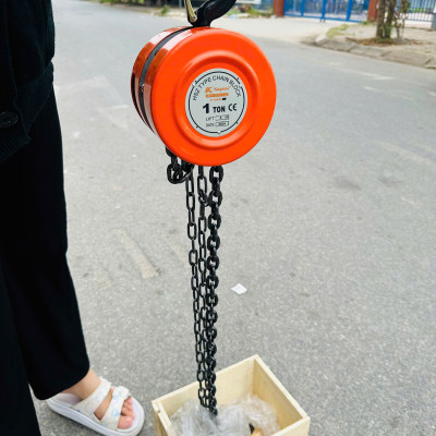 Pa lăng xích, Ba lăng xích kéo tay 1, 2, 3 tấn Kapusi Japan, xích dài 3m và 5m hợp kim thép cứng chắc