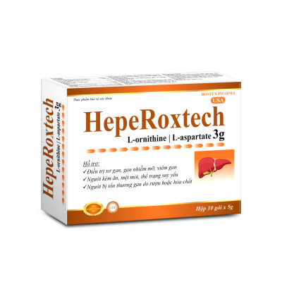 HepeRoxtech Hỗ Trợ Điều Trị Xơ Gan, Gan Nhiễm Mỡ, Viêm Gan – Hộp 10 gói