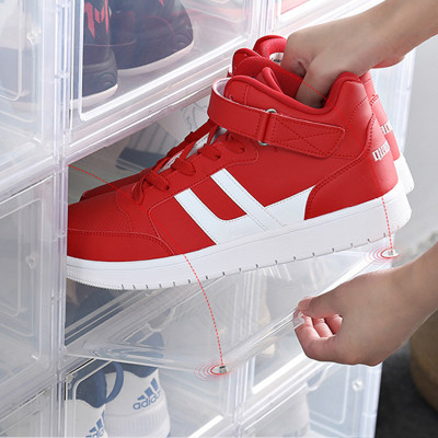 COMBO 2 Hộp Nhựa Cứng Thông Minh Đựng Giày Thể Thao Sneaker Nắp Trong Suốt Có Nam Châm Hít VÀ Cửa Gài - Chịu Lực Tốt
