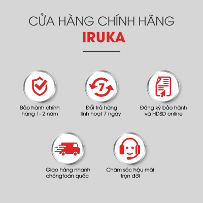 Quạt làm mát và lọc không khí Iruka I-99 - Hàng chính hãng