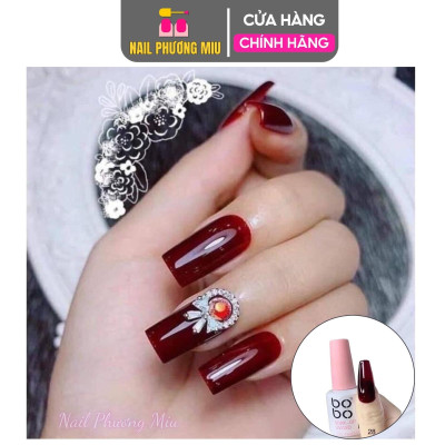 Sơn Thạch Đỏ Rượu Vang ANNIES Cao Cấp Cao Cấp 12ml Siêu Xinh Làm Nail, Sơn Gel Rượu Vang Chai Củ Hành Số 20 Đậm Mướt Lên Màu Chuẩn Cho Móng Siêu Sang