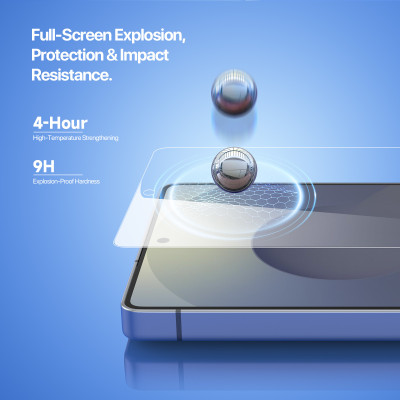 Miếng Dán Cường Lực Trong Suốt Khung Tự Dán Dux Ducis cho Samsung Galaxy S25 Ultra/ S25 Edge, Roga Series Không Viền Đen_ Hàng Chính Hãng