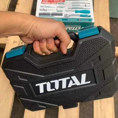 BỘ 45 SOCKET (1/4 INCH) & CẦN 2 CHIỀU TOTAL THT141451 - HÀNG CHÍNH HÃNG