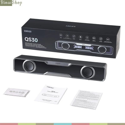 Edifier QS30 - Loa Máy Tính, Kết Nối Bluetooth V5.4 Và USB-A, Micro Tích Hợp, Công Suất 2,5W+2,5W, Hiệu Ứng Ánh Sáng - Hàng chính hãng