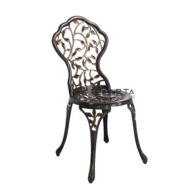 Ghế cafe ngoài trời nhỏ gọn cổ điển nhôm đúc sơn tĩnh điện cao cấp dành cho ban công, sân thượng, sân vườn HCM CC2022A