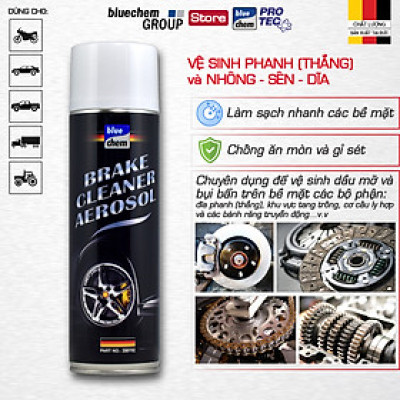 Dung dịch Bluechem Vệ sinh Đĩa - Bố phanh, Nhông Sên Dĩa (Brake Cleaner Aerosol) 500ml