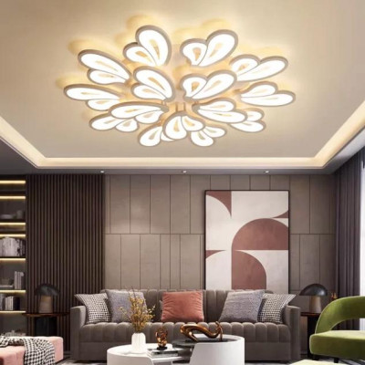 Đèn LED Mâm Ốp Trần MN063/12+15 , Đèn trần Phòng Khách, Đèn trần buồng ngủ - 3 cách thức Sáng DT