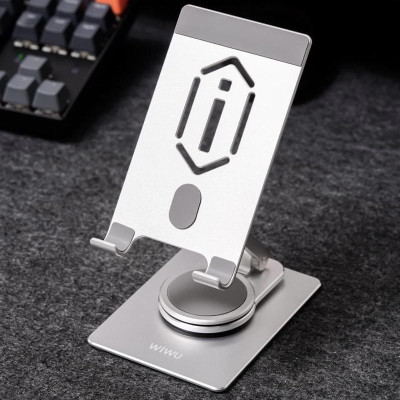 Giá đỡ WIWU Stand Rotation ZM107 cho IPad Pro 11 inch , Máy tính bảng , điện thoại .Hợp kim nhôm xoay 360 độ gập nhỏ gọn - Hàng chính hãng