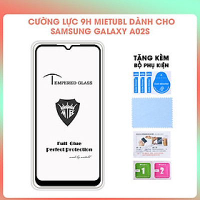 [Miếng dán màn hình] Kính Cường Lực 9H Full Màn Hình Dành Cho Samsung Galaxy A02s- Hàng Chính Hãng