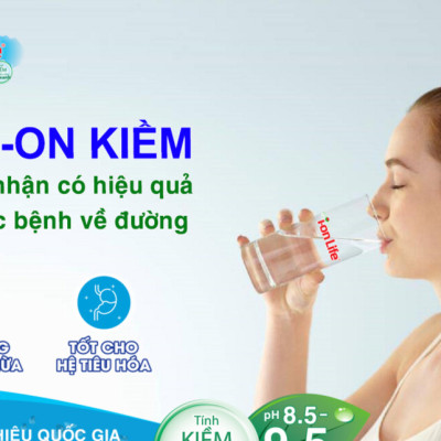 Nước uống ion kiềm thương hiệu ionLife 330ml thùng 24 chai công nghệ Nhật bản khỏe ruột mát da