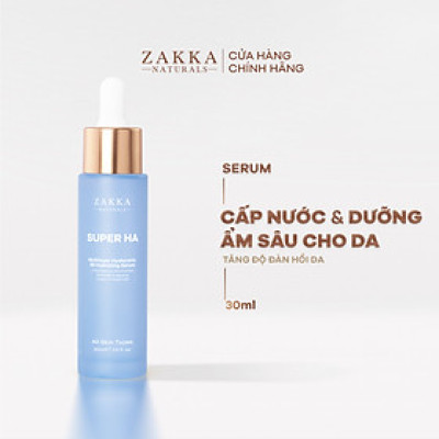 Tinh Chất Cấp Ẩm Đa Tầng Super HA Hyaluronic B5 Hydrating Serum Zakka Naturals 30ml