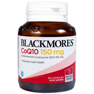 Viên Uống Hỗ Trợ Tim Mạch Khỏe Mạnh Blackmores CoQ10 Hộp 30 viên 150mg