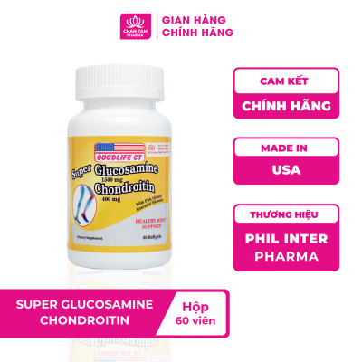 [Chính Hãng] Viên Uống Super Glucosamine Lọ 60 Viên - Hỗ Trợ Xương Khớp, Đau Nhức Xương Khớp, Bổ Khớp