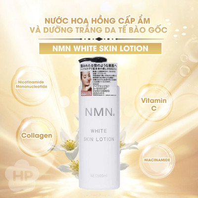 Nước Hoa Hồng Cấp Ẩm Và Dưỡng Trắng Da Tế Bào Gốc NMN White Skin Lotion 500 mL
