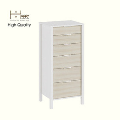 HAPPY FURNITURE , Tủ lưu trữ 6 ngăn kéo - MOKA, THK_245 , 55cm x 45cm x 120cm DxRxC