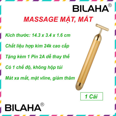 [Hàng có sẵn] Thanh lăn mặt massage làm đẹp và chăm sóc cho da mặt hình chữ T 14.3x3.4x1.6cm (Hàng Chính Hãng)