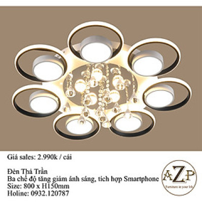 ĐÈN ỐP TRẦN / ĐÈN TRANG TRÍ / ĐÈN PHÒNG KHÁCH / PHÒNG NGỦ AZP-OT41T7 phong cách đương đại, hàng nhập khẩu AZP