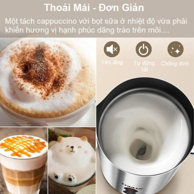 Máy tạo bọt sữa thương hiệu Chulux QF-MF223BA 500W - HÀNG NHẬP KHẨU