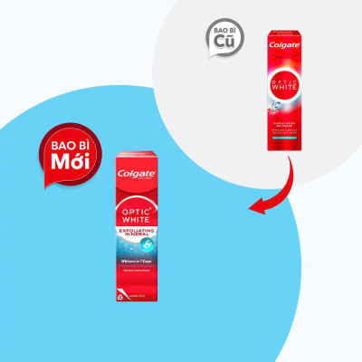 Kem đánh răng trắng sáng Colgate Optic White Plus Shine (100g)