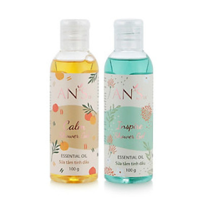 Combo Gel tắm tinh dầu thư giãn Calm và Inspire 100g AN