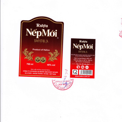 Rượu Nếp Mới HALICO nồng độ 40% HALICO chai 700ml không kèm hộp