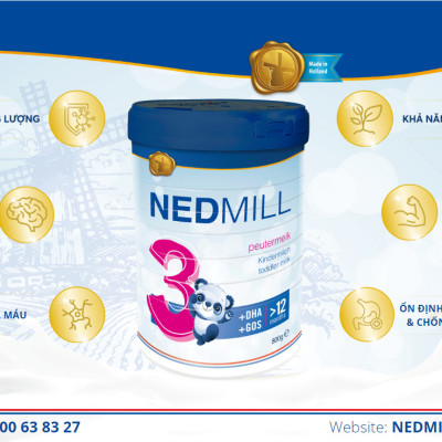 SẢN PHẨM DINH DƯỠNG NEDMILL STAGE 3 DÀNH CHO TRẺ TRÊN 12 THÁNG TUỔI