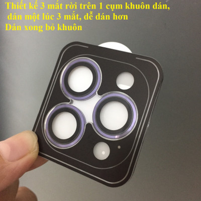 [ 14 pro ; 14Pro Max ] Cụm cường lực Dán camera cho iP 14 series 2022 thương hiệu URR 3D PVD AR _ Hàng chính hãng