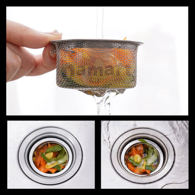 Giỏ Lọc Rác Bồn Rửa Bát INOX 304 Rổ Lọc Rác Chậu Rửa Chén Có Quai Xách Thoát Nước Nhanh Tiện Lợi