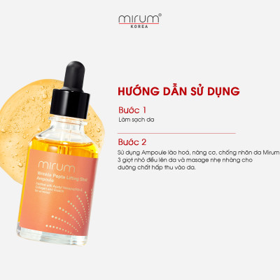 Ampoule Lão Hóa, Nâng Cơ & Chống Nhăn Da Mirum Wrinkle Pepta Lifting Shot Ampoule 50ml