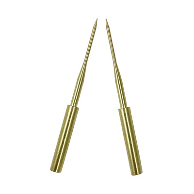 Đầu mũi kim nối dài ABG cho que đo đồng hồ đo điện vạn năng, bộ kim thay thế 2mm mạ vàng sắc nét, đầu dò kiểm tra điện kim kiểm tra thay thế