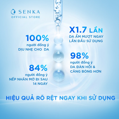 Serum dưỡng ẩm và chống lão hóa Senka Deep Moist 3X HA 30ml