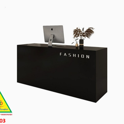 Bàn thu ngân, bàn lễ tân, bàn tính tiền bằng gỗ MDF QTT503 - NỘI THẤT LẮP RÁP VIENDONGADV