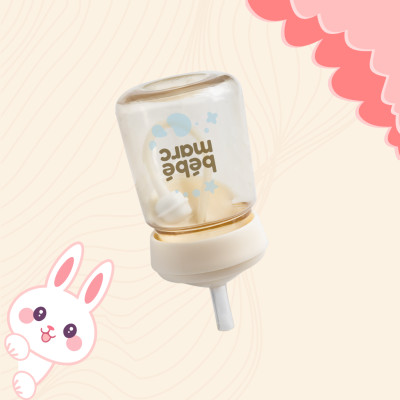 Ống Hút Silicone Có Bi Trọng Lực Bébémarc  - Giúp Bé Uống Dễ Dàng Ở Mọi Góc Độ (Set 2 cái)