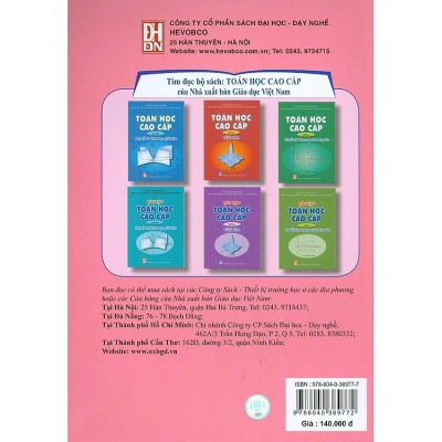 Sách - Bài Tập Toán Học Cao Cấp Tập Hai - Giải Tích - KHỔ TO - NXB Giáo Dục - HV