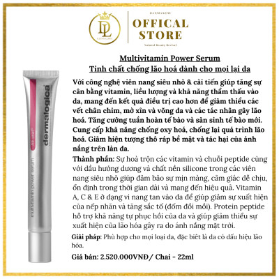 Tinh chất chống lão hóa dành cho mọi loại da Dermalogica Multivitamin Power Serum 22ml