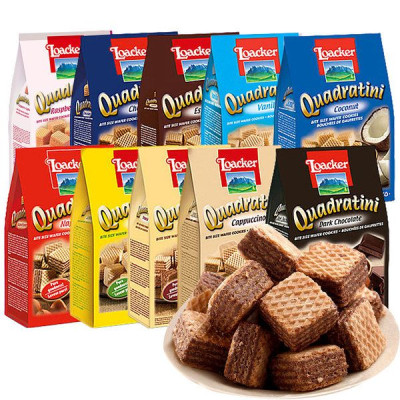 Bánh Xốp Loacker Quadratini Vanilla 125g