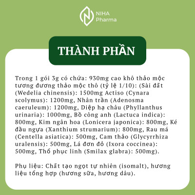 Cốm thanh nhiệt NIHALIV (20 Gói)