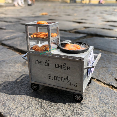 MÔ HÌNH TỰ LẮP RÁP DIY SÀI GÒN THU NHỎ - XE CHUỐI CHIÊN - HR06