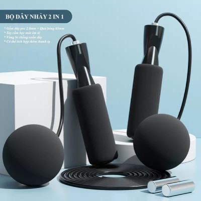 Dây nhảy thể thao tập gym đa chức năng, Dây nhảy không dây, Bóng chịu lực đàn hồi