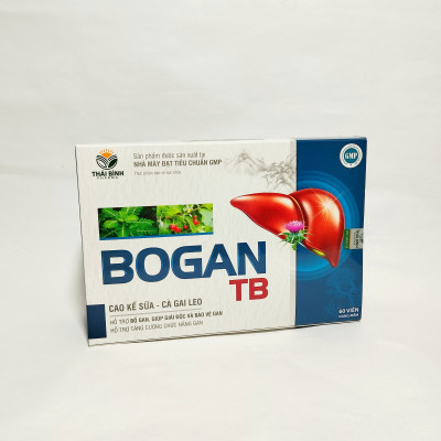 Viên Uống Bổ Gan Nấm Lim Xanh – Sự Kết Hợp Giữa Nấm Lim Xanh, Cà Gai Leo, Cao Kế Sữa Giúp Giải Độc Gan, Bảo Vệ Tế Bào Gan, Ức Chế Sự Phát Triển Của Virut Viêm Gan B, C - BOGAN TB Hộp 60 Viên