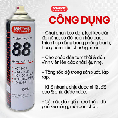HÀNG CHÍNH HÃNG KEO XỊT ĐA NĂNG SS 88
