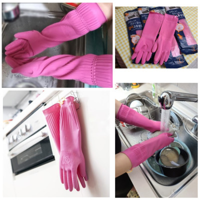 [Mua 3 Tặng 2] Bộ 3 Đôi Găng Tay Cao Su Có Móc Treo Size M 37cm