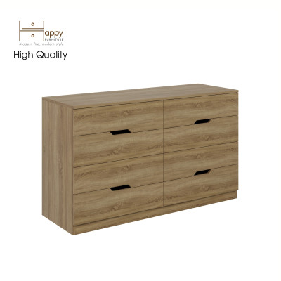 [Happy Home Furniture] DASH , Tủ đựng đồ - 8 ngăn kéo , 132cm x 46cm x 78cm ( DxRxC), THK_053