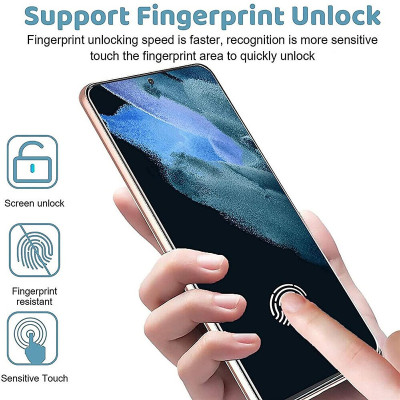 Miếng dán kính cường lực 3D cho Samsung Galaxy S23 / Galaxy S23 Ultra / Galaxy S23 Plus / Galaxy S23+ hiệu Kuzoom Protective Glass - mỏng 0.3mm, vát cạnh 2.5D, độ cứng 9H, viền cứng mỏng - Hàng nhập khẩu