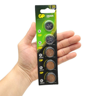 Vỉ 5 Pin Cúc Áo GP Lithium Coin Battery 3V - GP CR2025-2CPU5