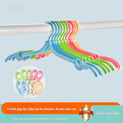 Móc treo quần áo gập gọn Suncojia, móc treo quần áo di động đa năng đi công tác, du lịch, gói 10 cái
