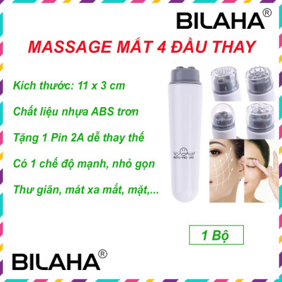 Máy mát xa điện tử mini chất lượng cao, massage mắt nâng cơ, chống thâm quầng, giảm bọng mắt (Hàng Chính Hãng)